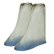 1 Pair Reusable Nonslip Rain Boots Shoes Cover Guard Overshoes Blue Black Size L